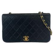 Chanel Vintage Pre-owned Laeder crossbodyvskor Black, Dam