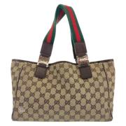 Gucci Vintage Pre-owned Canvas gucci-vskor Brown, Dam