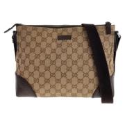 Gucci Vintage Pre-owned Canvas gucci-vskor Brown, Dam