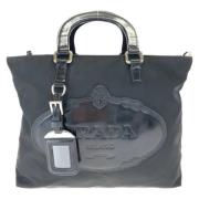 Prada Vintage Pre-owned Canvas prada-vskor Black, Dam