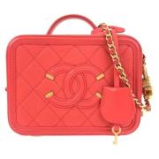 Chanel Vintage Pre-owned Laeder chanel-vskor Red, Dam