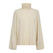 Designers Remix Mysig Turtle Neck Sweater Beige, Dam