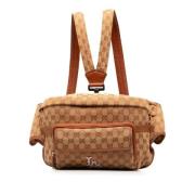 Gucci Vintage Pre-owned Canvas gucci-vskor Brown, Dam