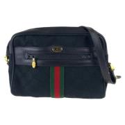 Gucci Vintage Pre-owned Canvas gucci-vskor Black, Dam