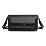 Marni Saffiano East/West Trunk Axelväska Black, Dam