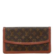 Louis Vuitton Vintage Pre-owned Canvas kuvertvskor Brown, Dam