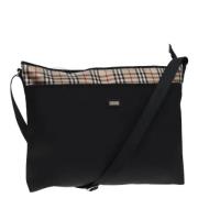 Burberry Vintage Pre-owned Nylon axelremsvskor Black, Dam