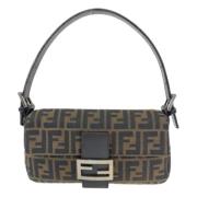 Fendi Vintage Pre-owned Canvas fendi-vskor Brown, Dam