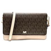 Michael Kors Pre-owned Pre-owned Canvas axelremsvskor Brown, Dam