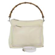 Gucci Vintage Pre-owned Nylon gucci-vskor White, Dam