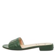 Fendi Vintage Pre-owned Laeder sandaler Green, Dam