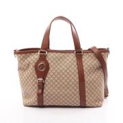 Gucci Vintage Pre-owned Canvas gucci-vskor Brown, Dam