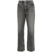 Agolde Valen J Denim Jeans Gray, Dam