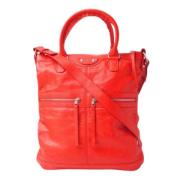 Balenciaga Vintage Pre-owned Laeder totevskor Red, Dam