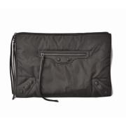 Balenciaga Vintage Pre-owned Canvas kuvertvskor Black, Dam