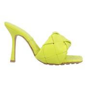 Bottega Veneta Laeder mules Yellow, Dam