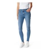 Levi's Hög Midja Super Skinny Jeans Blue, Dam