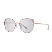 Ted Baker Guld Cat Eye Solglasögon Spegel Gradient Multicolor, Dam