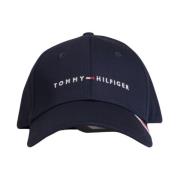 Tommy Hilfiger Blå Print Keps med Spänne Stängning Blue, Herr