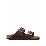 Birkenstock Sliders Brown, Dam