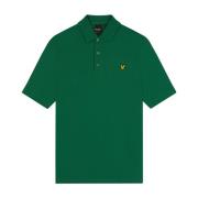 Lyle & Scott Enfärgad Pikétröja Green, Herr