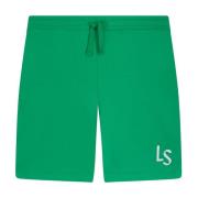 Lyle & Scott Logo Sweatshorts Green, Herr