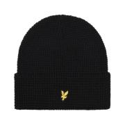 Lyle & Scott Waffle Beanie Huvudbonad Black, Herr