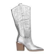 Alma EN Pena Broderad klack cowboy boot Gray, Dam