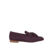 Alma EN Pena Tassel Loafer Platta Sko Purple, Dam