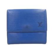 Louis Vuitton Vintage Pre-owned Laeder plnbcker Blue, Dam