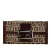 Fendi Vintage Pre-owned Canvas plnbcker Brown, Dam