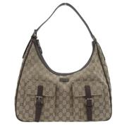 Gucci Vintage Pre-owned Canvas gucci-vskor Beige, Dam