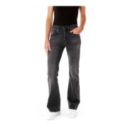 Drykorn Högmidjade Bootcut Jeans Gray, Dam