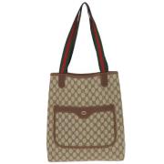 Gucci Vintage Pre-owned Canvas gucci-vskor Beige, Dam