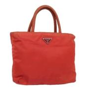 Prada Vintage Pre-owned Tyg prada-vskor Red, Dam