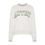 Autry Grön och vit sweatshirt White, Dam