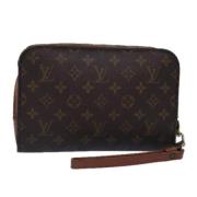 Louis Vuitton Vintage Pre-owned Canvas kuvertvskor Brown, Dam