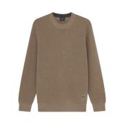 PS By Paul Smith Stickad Tröja - Modell M2R-974Y Beige, Herr