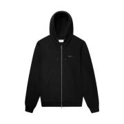 Balr. Zip-Through Streetwear Hoodie i Jet Black Black, Herr