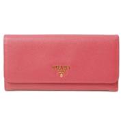 Prada Vintage Pre-owned Laeder plnbcker Pink, Dam