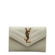 Yves Saint Laurent Vintage Pre-owned Laeder plnbcker White, Dam