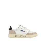 Autry Medalist Bicolor Läder Mocka Sneakers White, Herr