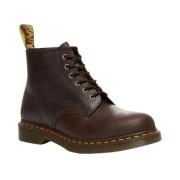 Dr. Martens Bruna Läder Snörstövlar Brown, Herr