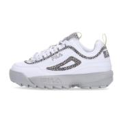 Fila Vit/Grå Violet Låg Topp Sneaker White, Dam