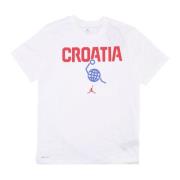 Jordan Kroatien Basketlag Tee Vit White, Herr