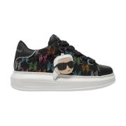 Karl Lagerfeld Svarta Sneakers med Hänge Multicolor, Dam