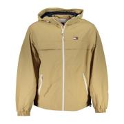 Tommy Hilfiger Sportig Beige Jacka med Dragkedja och Fickor Beige, Her...