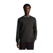 Lyle & Scott Tonal Eagle Crew Neck Sweatshirt Gray, Herr