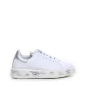 Premiata Vita Lädersneakers med Silverdetaljer White, Dam