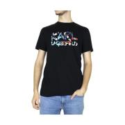 Karl Lagerfeld T-Shirts Black, Herr